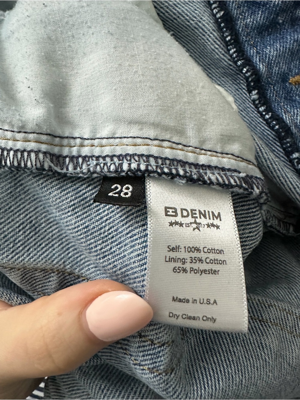 EB Denim Madison High-Rise Foldover Wide Leg Jeans Size 28 - Picture 6 of 6